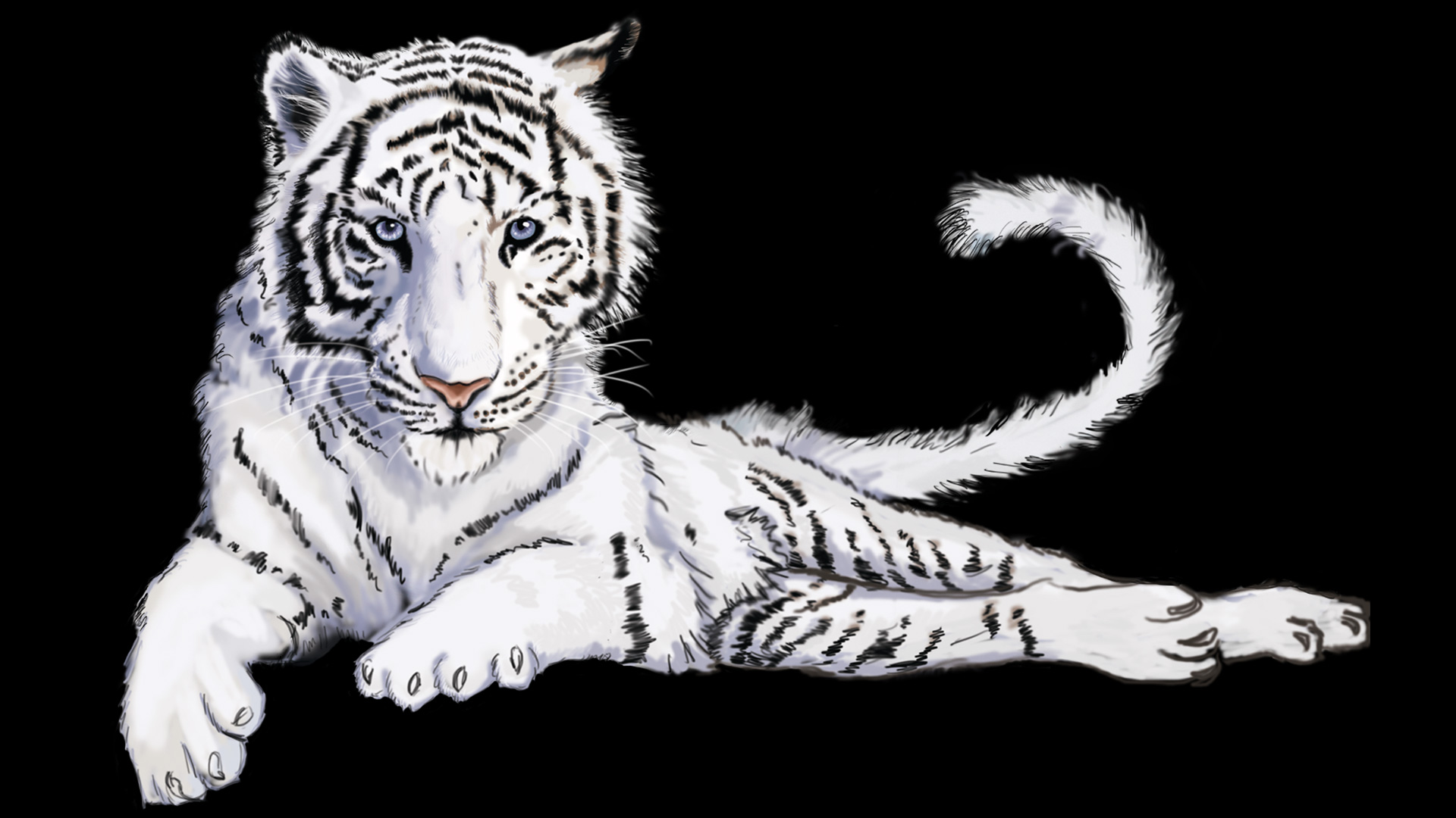 Digital Painting Tigre